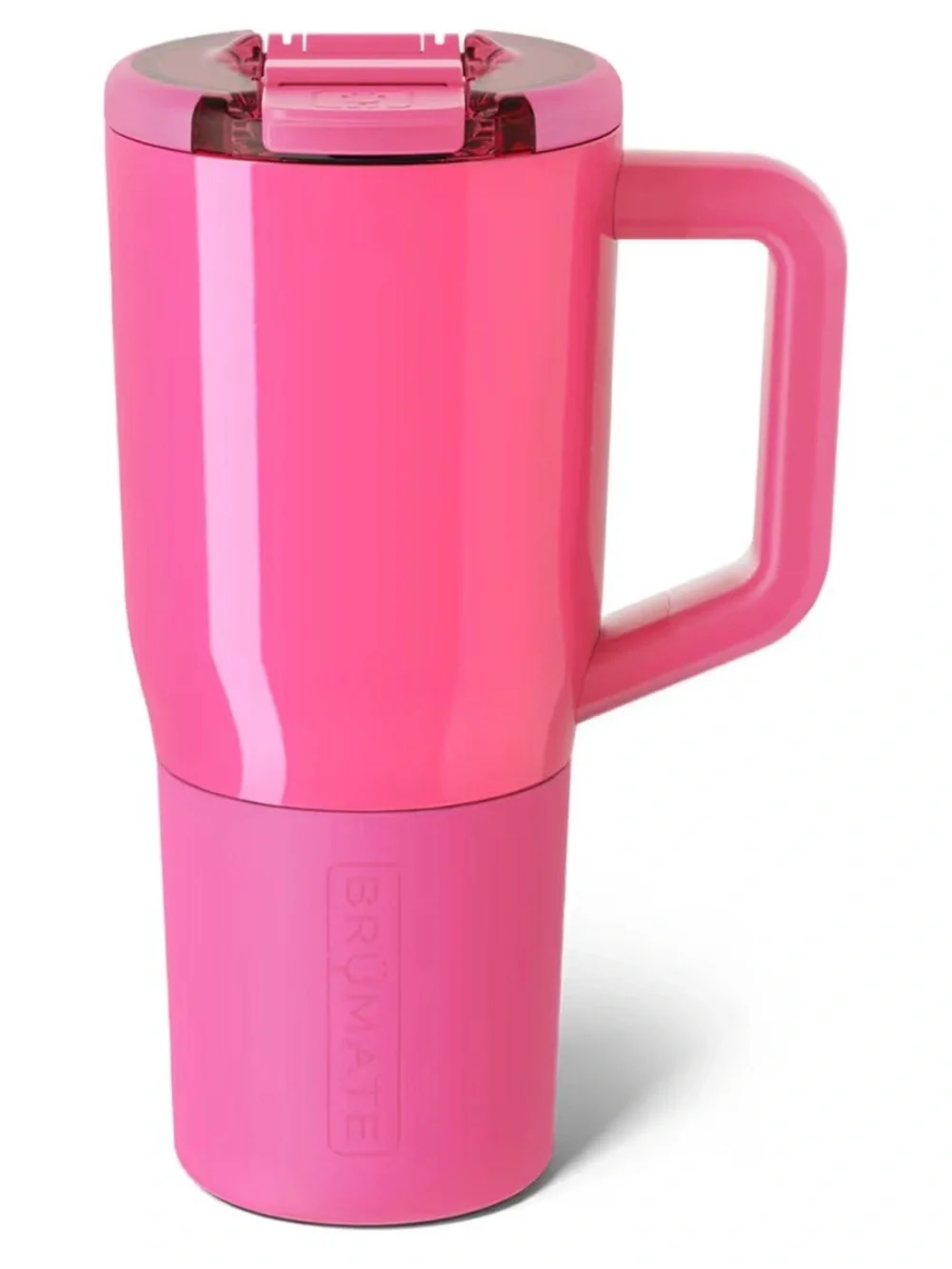 BrüMate Pink Insulated Travel Mug with Handle- 35oz